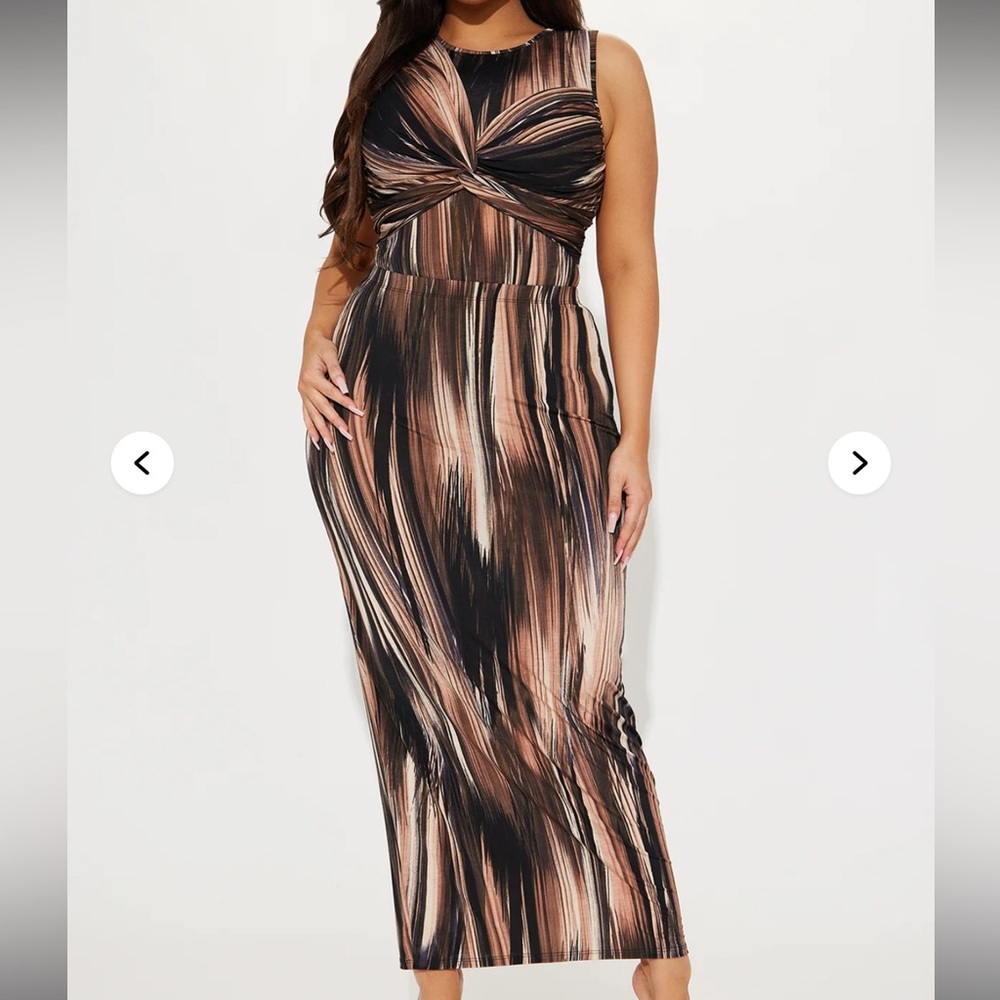 Fashion Nova Black and Brown Bodysuit